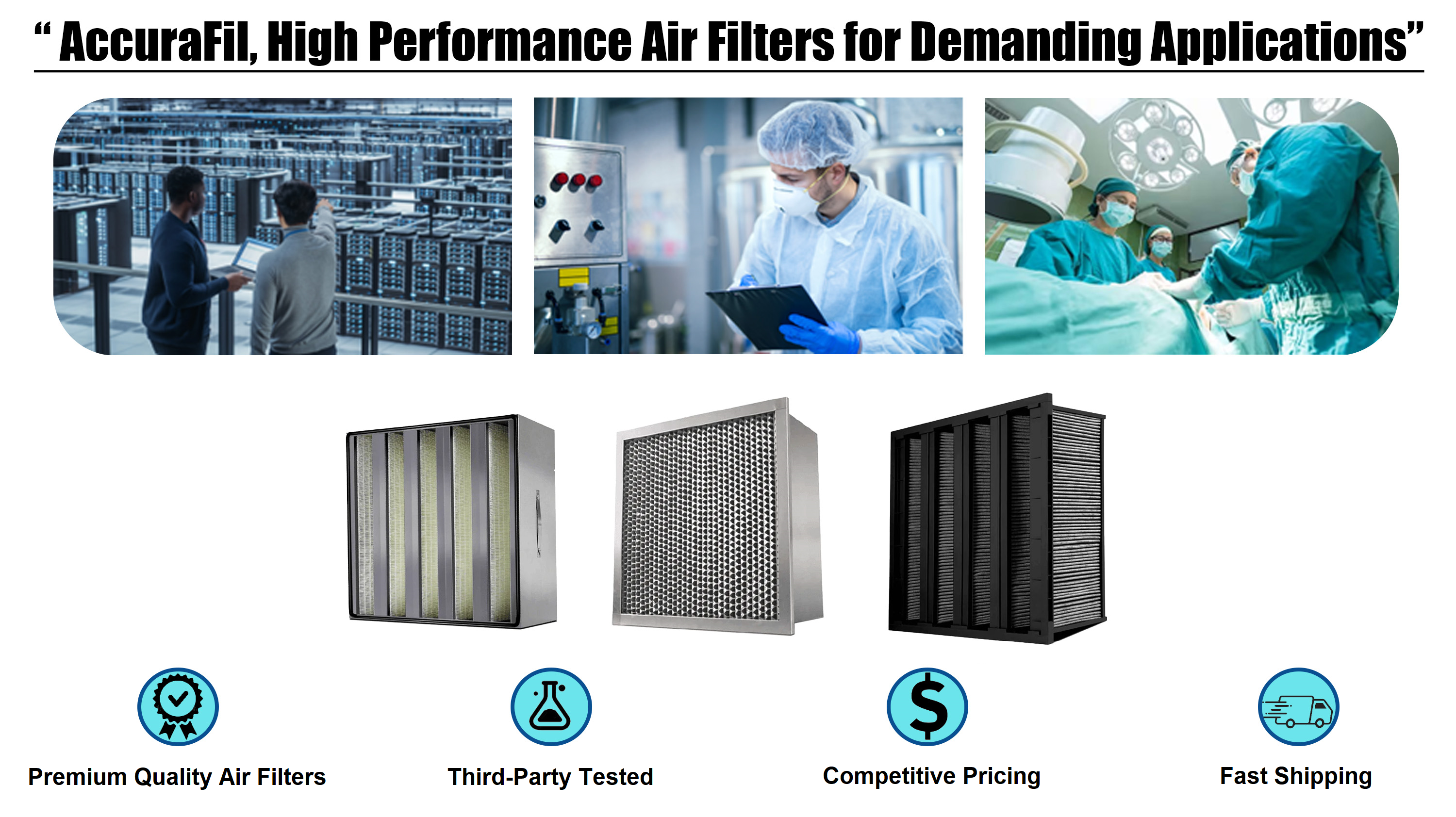 Bag pocket filters for commercial HVAC systems